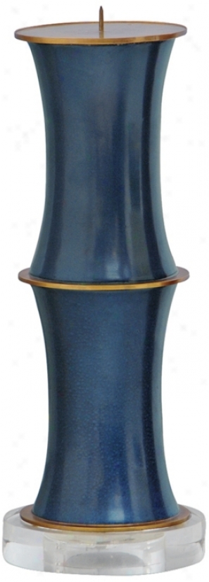 Rivoli Navy Blue Candle Holder (p2862)