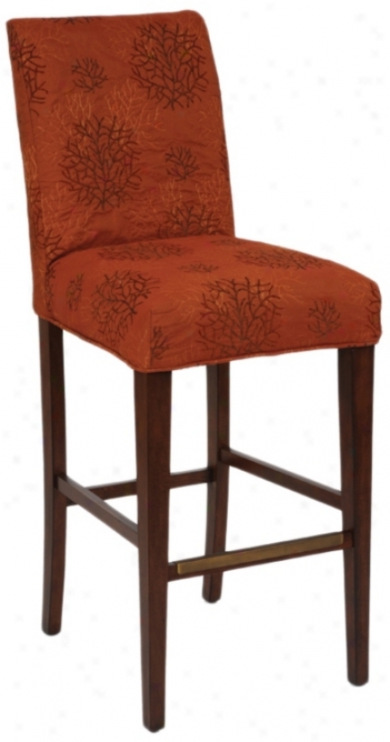 Rizo Slipcovered Straight Leg 32 1/2" High Barstool (46322-t5957)