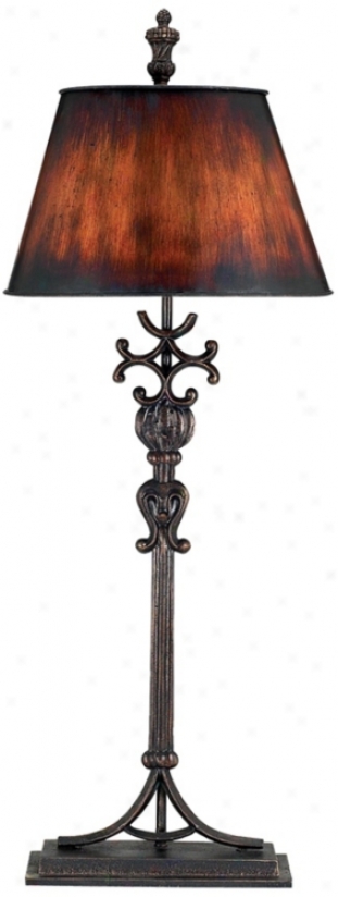 Romano Aged Tuscany Cast Iron Buffet Lamp (v2683)