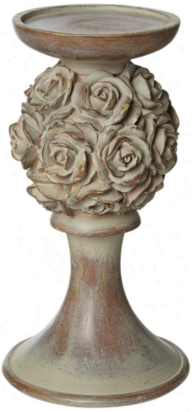 Rosabella 8" High Pillar Candleholder (u4201)