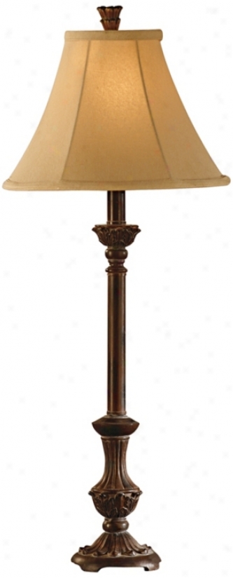 Russet Brown Traditional Buffet Lamp (j1328)
