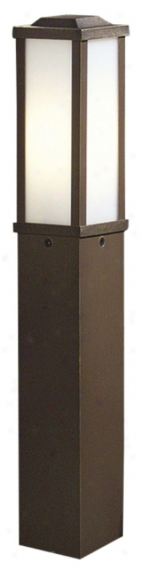 Rustic Bronze Square Post 35 1/4" High Path Light (m0864)