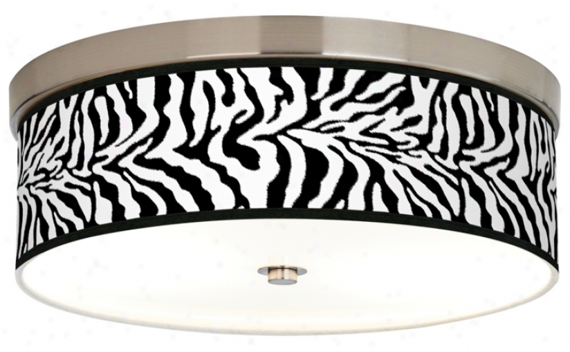 Safari Zebra Giclee Energy Efficient Ceilong Light (h8796-r2340)