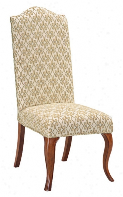 Saffron Slipcovered High Camel BackA rmless Dining Chair (m5095-m5149)