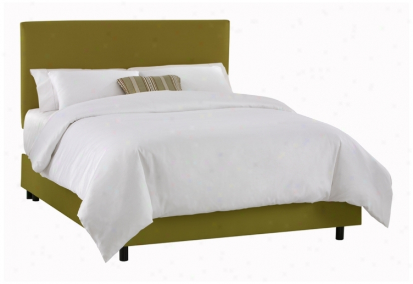 Sage Microsuede Slipcover Bed (cal King) (p3011)