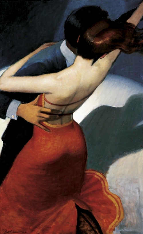 Salsa Dancers Canvaa 30" High Art Print (49371)