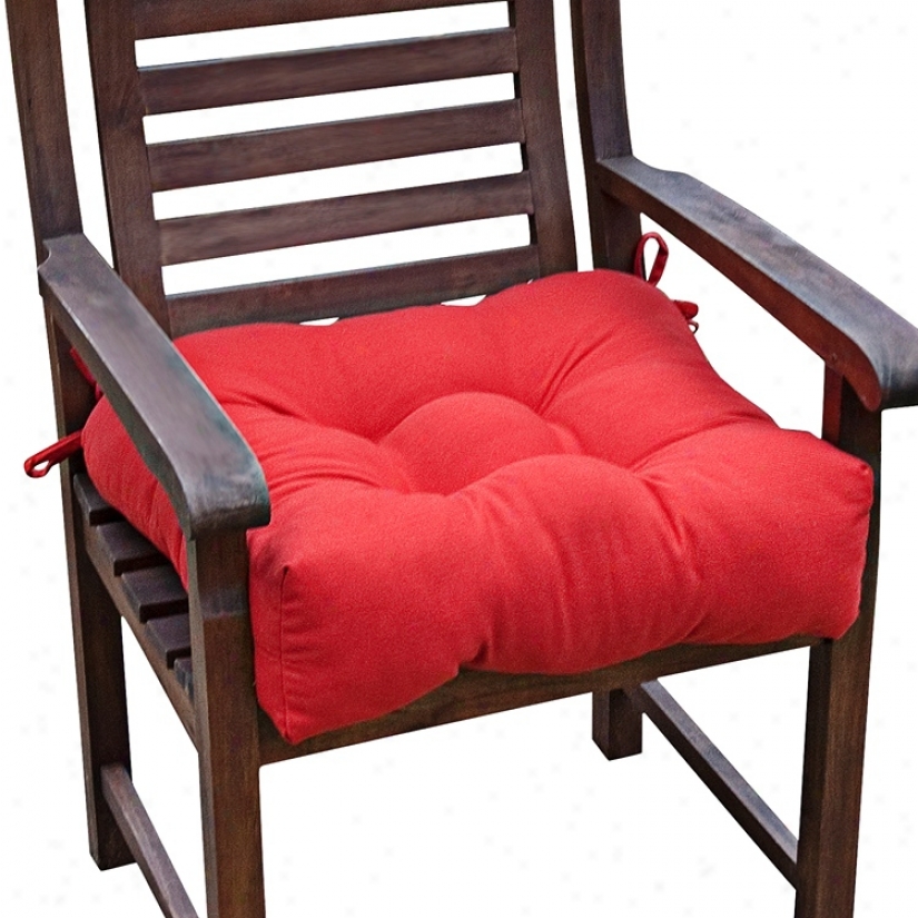 Salsa Red 20" Square Outdoor Chair Cushion (w6244)