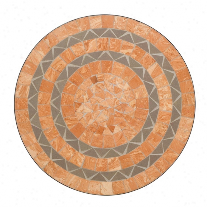 Samdstone Terra Cotta Tile Outdoor Bistro Table (t1322)
