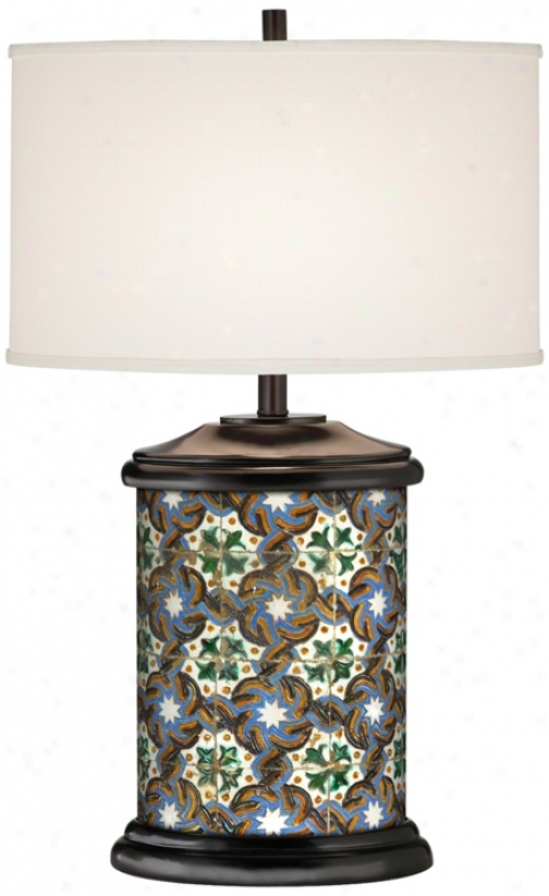 Santa Clara Giclee Art Base Table Lamp (r2109-r7232)