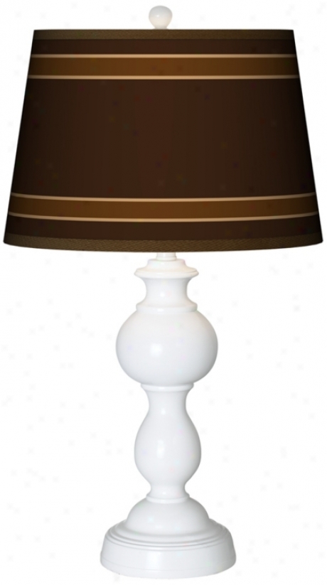 Saratoga Stripe Giclee Sytton Tabie Lamp (n5836-p2548)