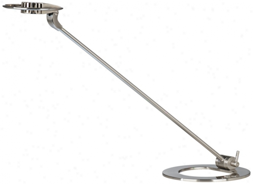 Satin Nickel Adjustable Led Desk Lamp (r3793)