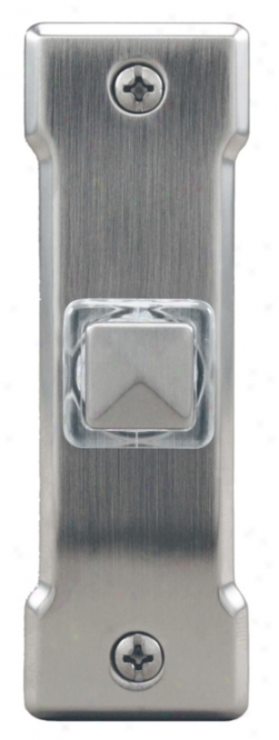 Satin Nickel Square Led Doorbell Button (k6258)