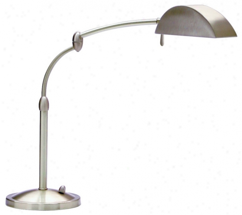 Satin Nickel Swing Arm Pharmwcy Desk Lamp (83690)