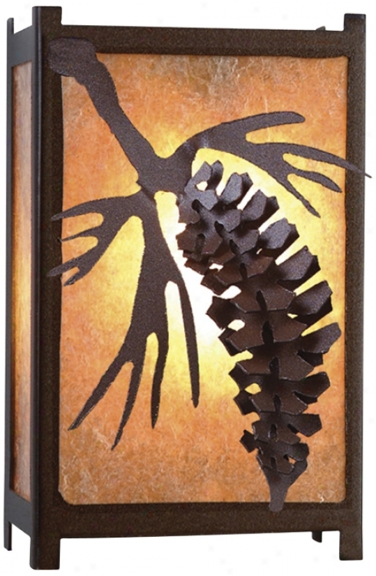 Savern Series Pinecone 8" High Wall Scomce (j0444)