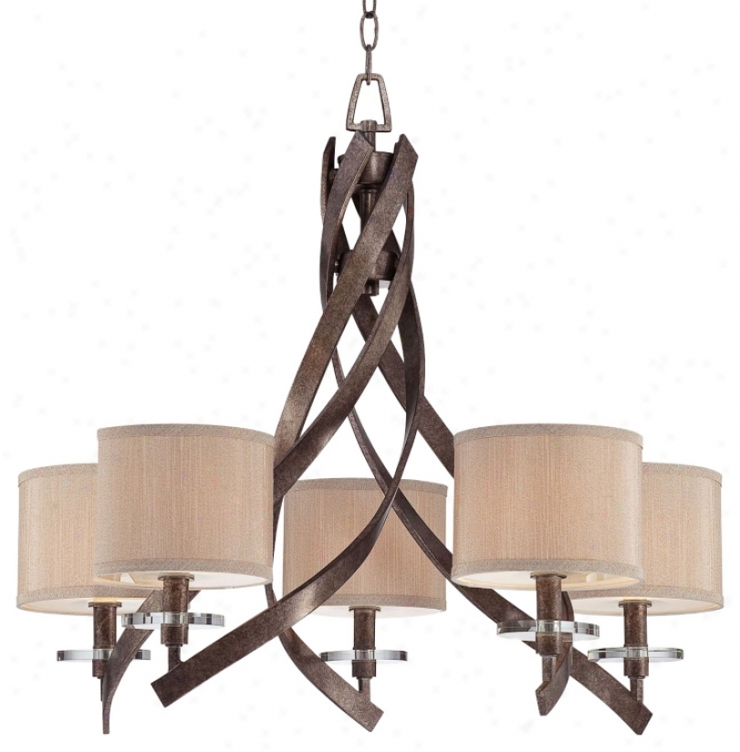 Savoy Habitation Luzon 5-light Antique Nickel Chandelier (u2262)