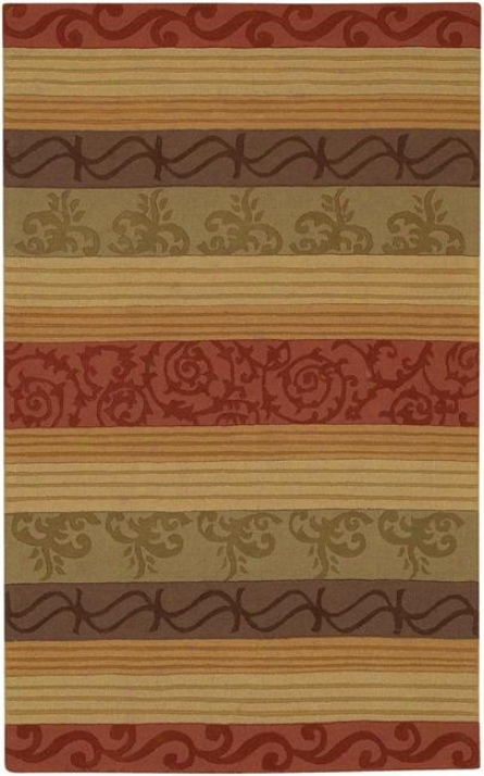 Scroll Stripes Multi Rug (17128)