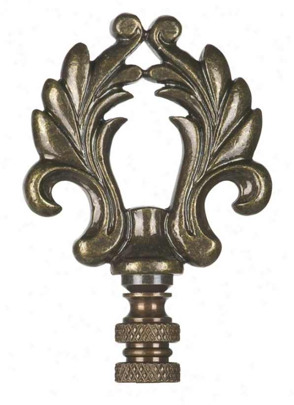 Scrolled Loop Lamp Shade Finial (33192)