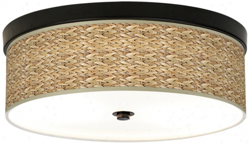 Seagrass Giclee Energy Efficient Bronze Ceiling Light (h8795-n0587)