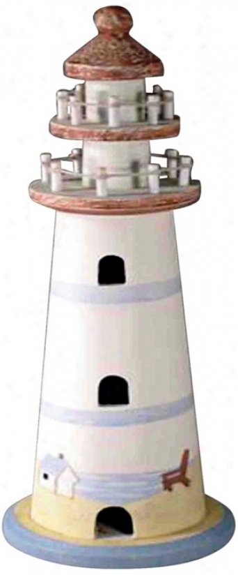 Seaside Lighthouse Decorative Accent (k1901)