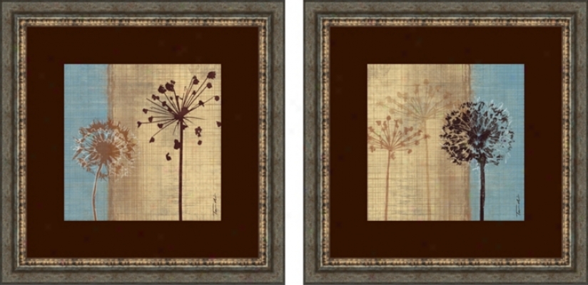 Set Of 2 In The Breeze Wall Art Prints (f5422)