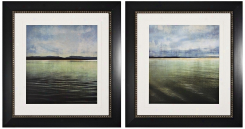 Set Of 2 Tranquil I And Ii Framed Wall Art (k1977)