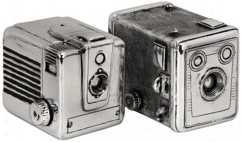 Set Of 2 Vintage Camera Boxes (n1294)