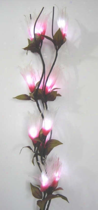 Set Of 3 Lotus Branch Led Accent Lights (p6316)