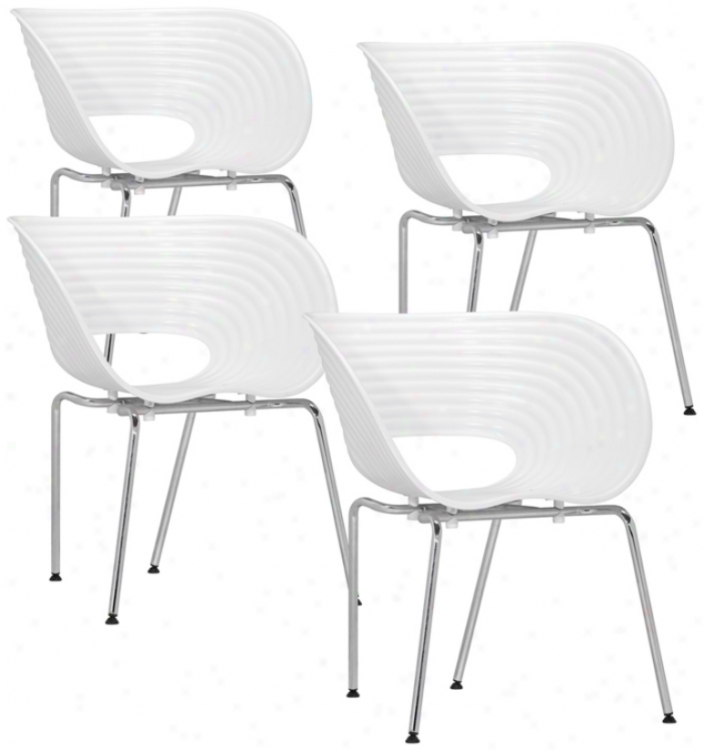 Set Of 4 Zuo Circle Happy Chairs (t2392)