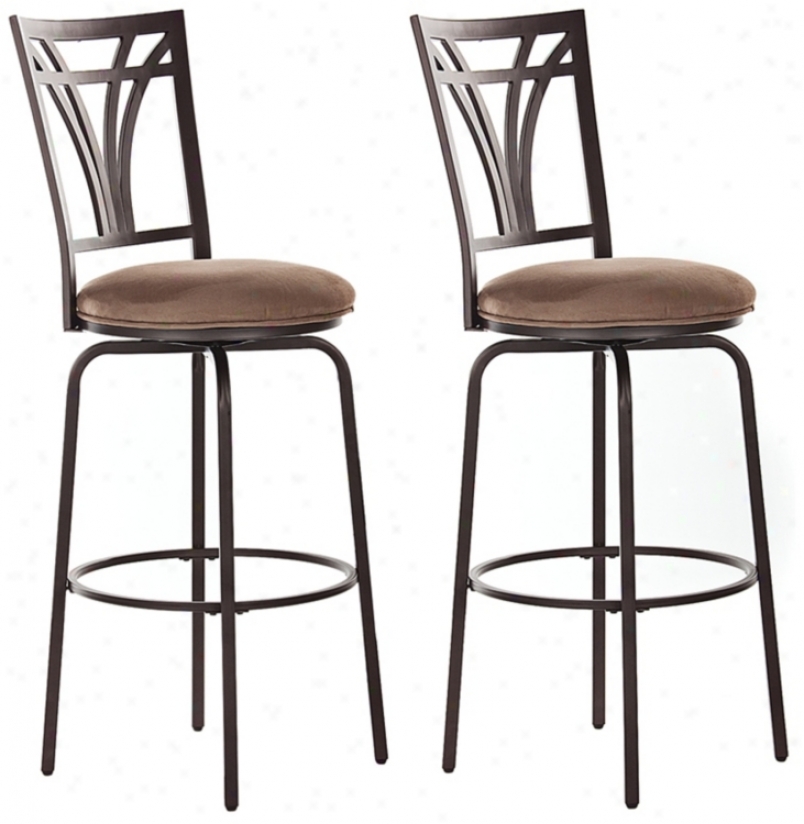 Set Of Two - Arbor 26" Profoundly Reckoner Stool (n0793)