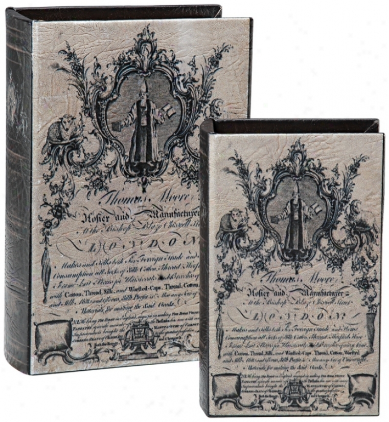 Set Of Pair Histori Poster Book Boxes (m1592)