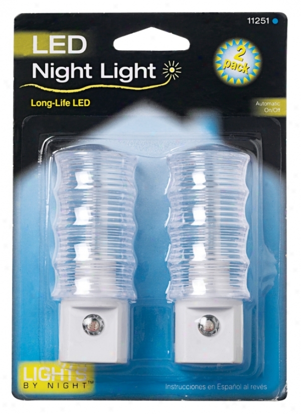 Set Of Pair Led White Night Window (62865)