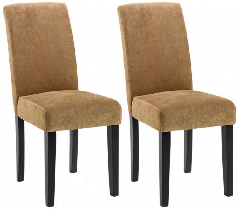 Set Of Two Versa Dining Chairs - Tobacco (t3996)