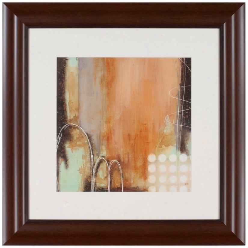 Sheer Pleasure 34" Square Framed Wall Art (t0217)