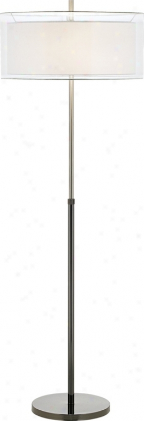 Sherri 2-tone Adjustable Height Floor Lamp (n9826)