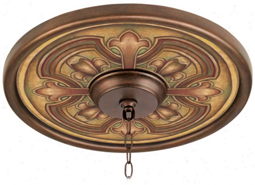 Siena Giclee 16" Wide Bronze Ceiling Medallion (02975-m4613)