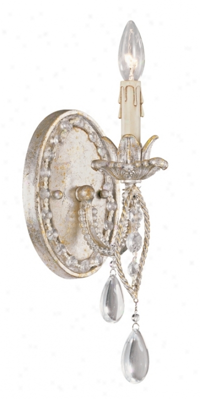 Silver And Gold Collection 11" High Wall Sconce (09738)
