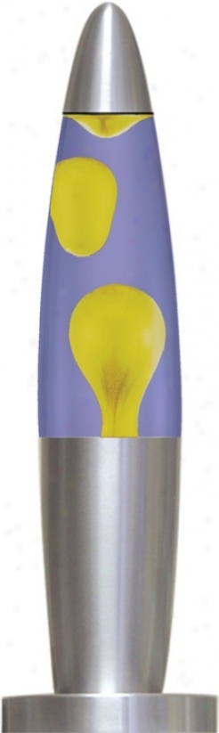 Silver End Yellow And Blue Motion Lamp (k3033)