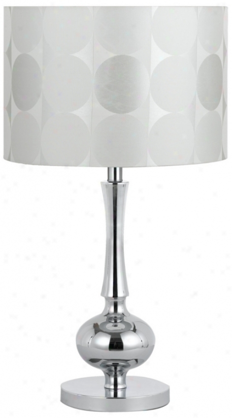 Soft and clear  Polka Dots  Metal Table Lamp (n4586)