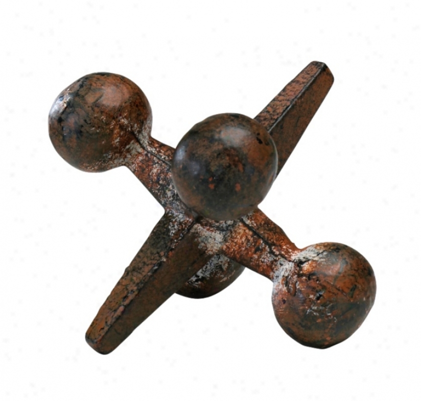 Small Antiqued Rust Iron Jack (u8219)