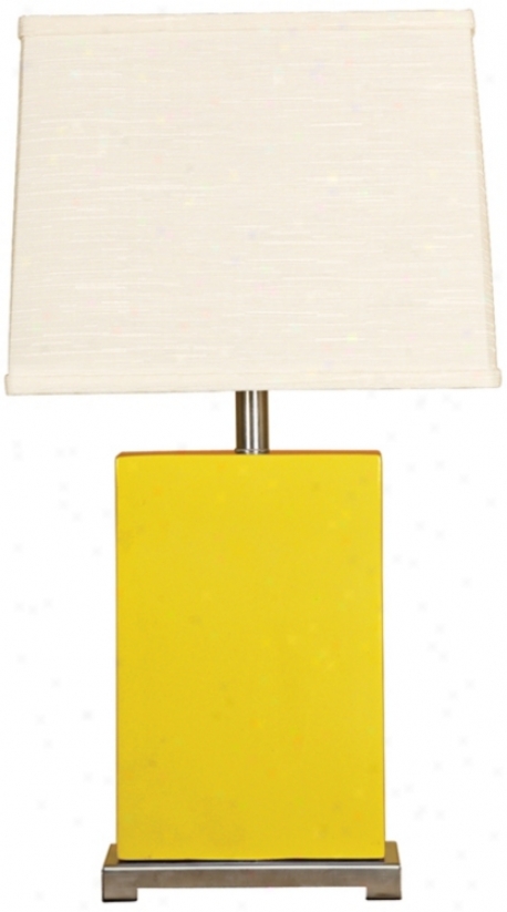 Splash Collection Mimosa Ceramic Rectangular Table Lamp (p3724)