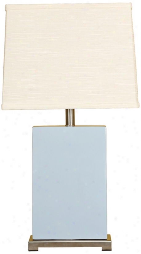 Splash Collection Sky Ceramic Rectangular Table Lamp (p3822)