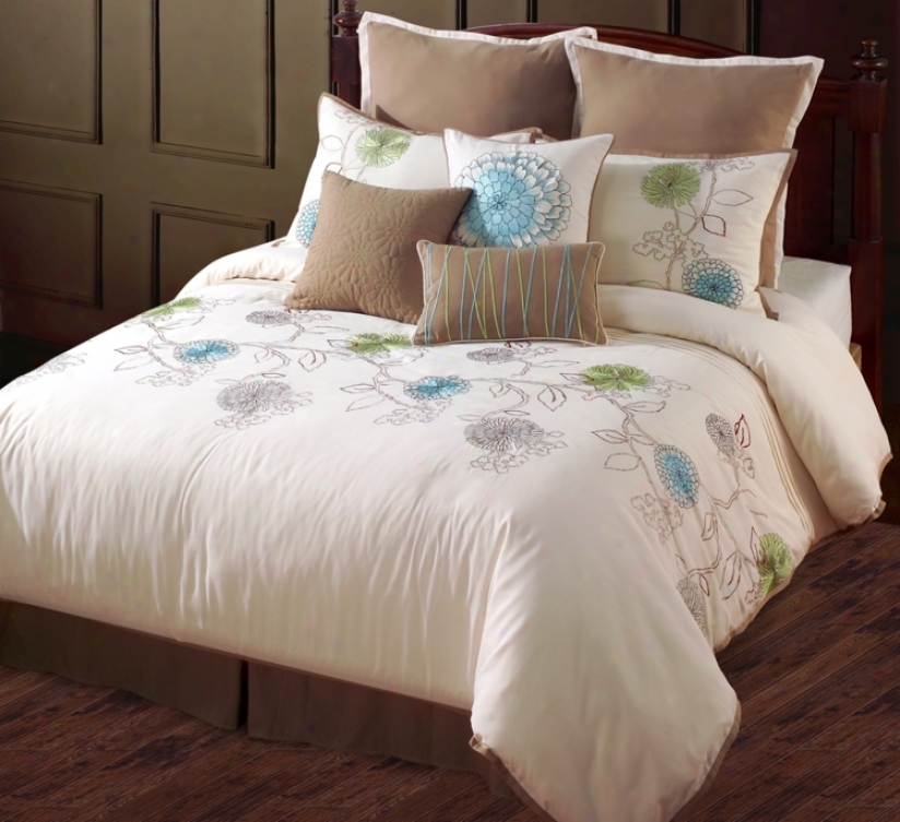 Spring Flower 7-piece King Bed Suit (r5623)