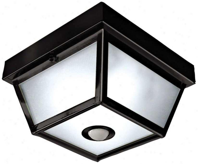 Square Black Finish Energy Sta&ramp;#174; Outdoor Ceiling Light (h7013)