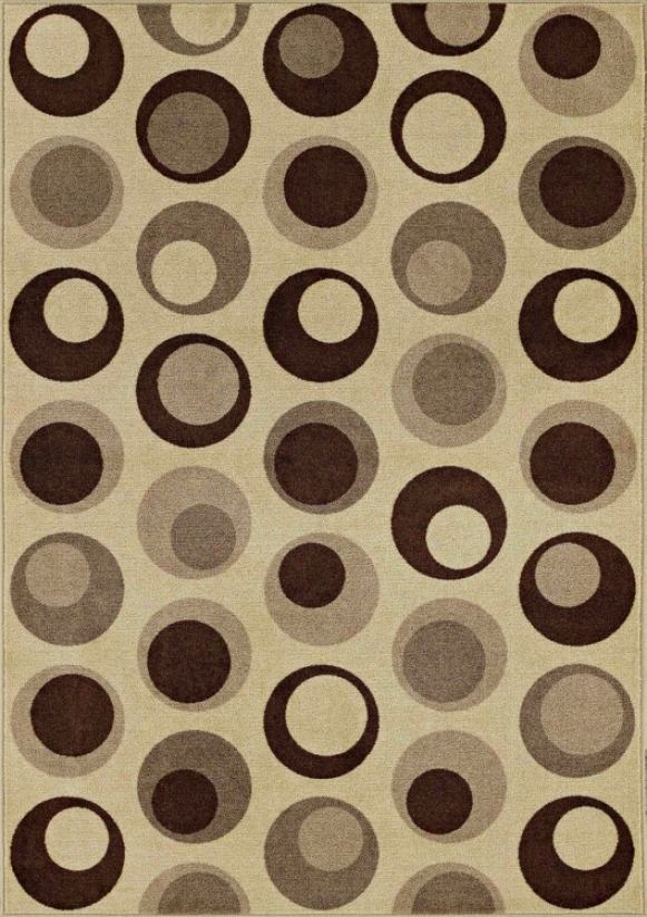 Stacked Pebbles Beige Area Rug (j4618)