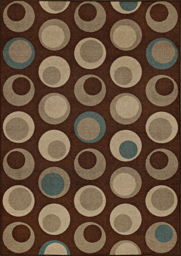 Stacked Pebbles Chocolate 3' 3"x5' Area Rug (j4630)