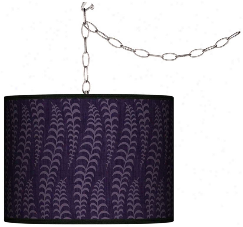 Stacy Garcia Fancy Ferm Rocn Plum Plug-in Swag Chandelier (f9542-k0431)