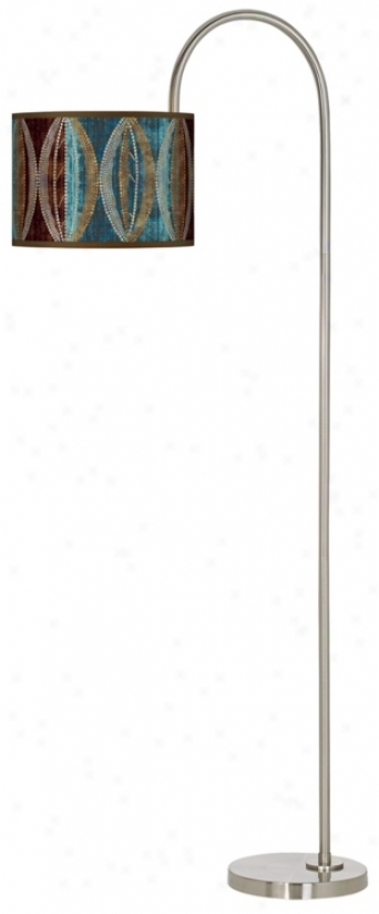 Stacy Garcja Pearl Leaf Peacock Arc Tempo Gic1ee Floor Lamp (m3882-n8242)