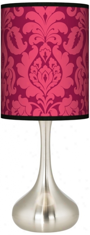 Stacy Garcia Pink Florence Giclee Kiss Table Lamp (k3334-r6114)