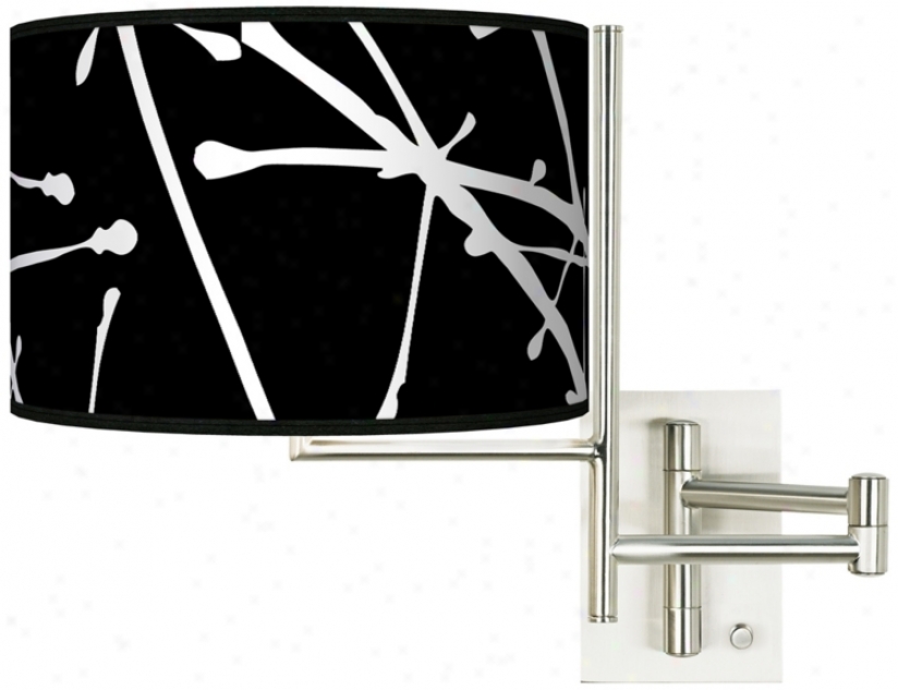 Stacy Garcia Tempo Tree Black Plug-in Swing Arm Wall Light (k1148-k4491)