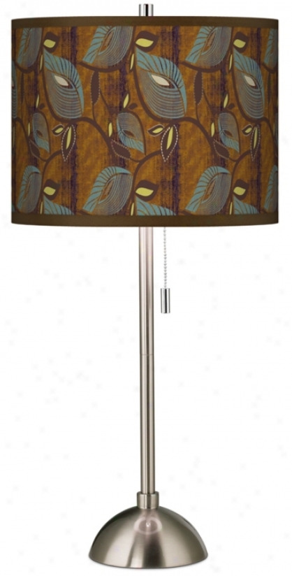 Stacy Garcia Theatric Vine Peacock Giclee Table Lamp (60757-n8188)